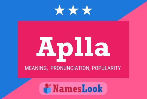 Aplla 名字海报