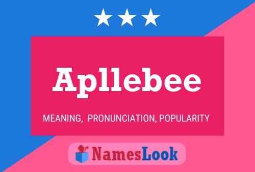 Apllebee 名字海报