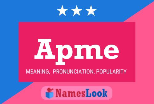 Apme 名字海报