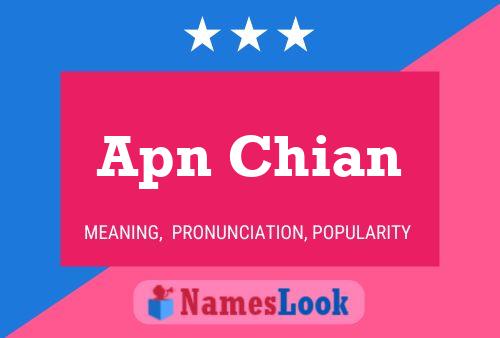 Apn Chian 名字海报