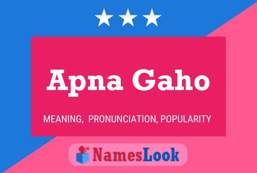 Apna Gaho 名字海报