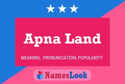 Apna Land 名字海报