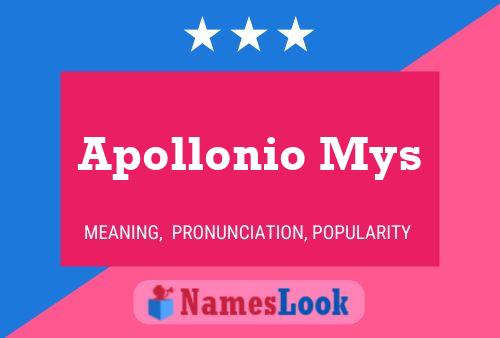 Apollonio Mys 名字海报