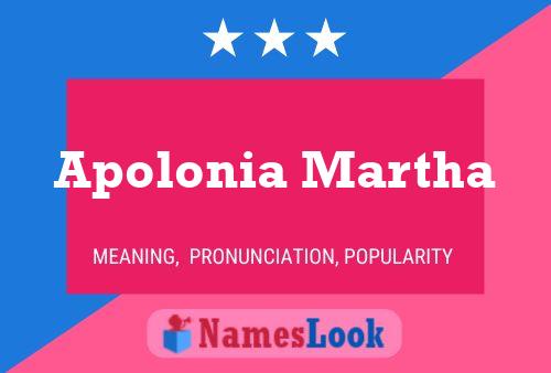 Apolonia Martha 名字海报