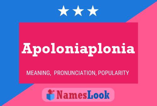 Apoloniaplonia 名字海报