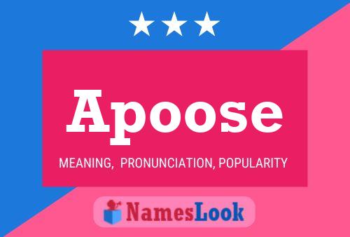 Apoose 名字海报