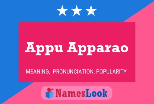 Appu Apparao 名字海报