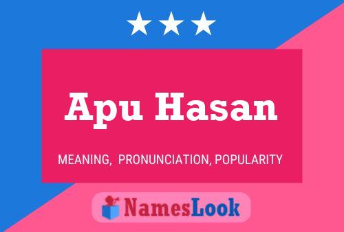 Apu Hasan 名字海报