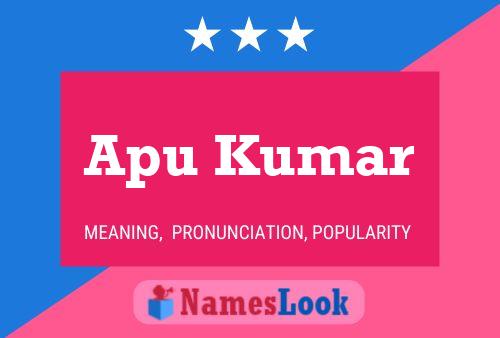 Apu Kumar 名字海报