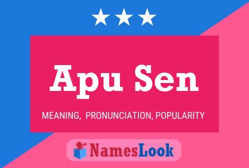 Apu Sen 名字海报