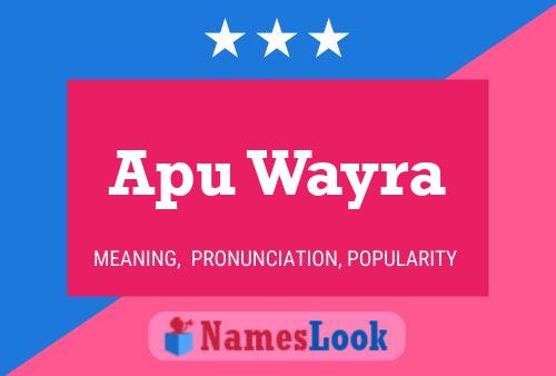 Apu Wayra 名字海报