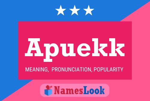 Apuekk 名字海报