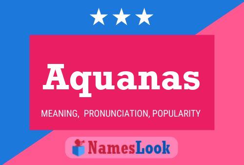 Aquanas 名字海报