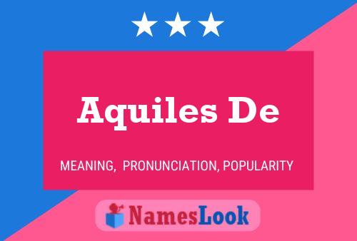 Aquiles De 名字海报