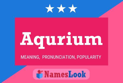 Aqurium 名字海报