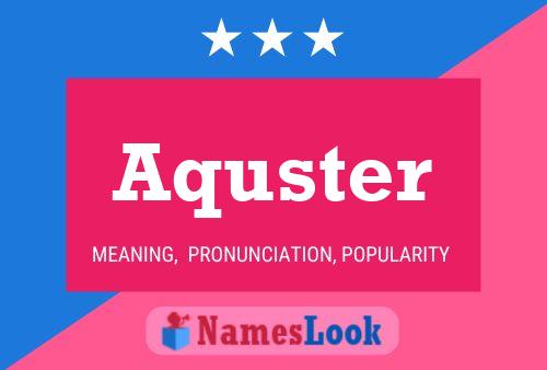 Aquster 名字海报