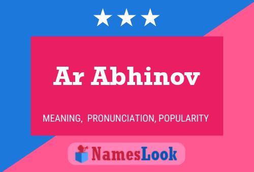 Ar Abhinov 名字海报