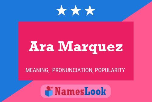 Ara Marquez 名字海报