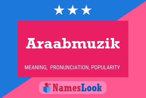 Araabmuzik 名字海报