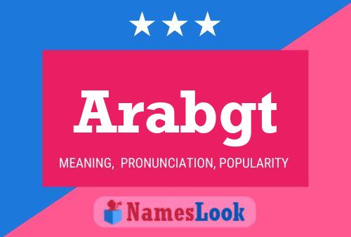 Arabgt 名字海报