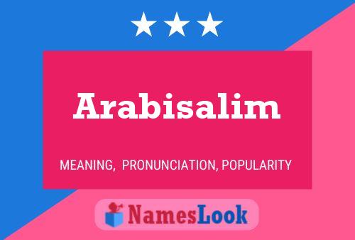 Arabisalim 名字海报