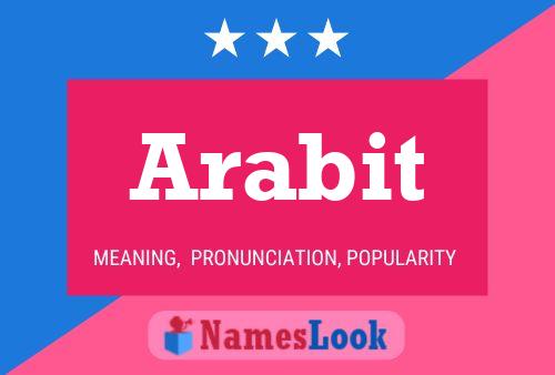 Arabit 名字海报