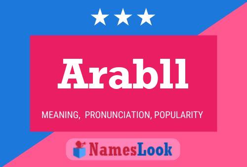 Arabll 名字海报