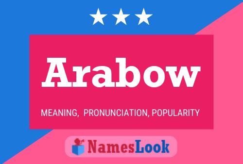 Arabow 名字海报