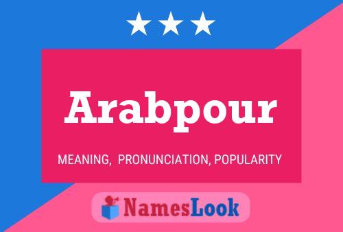 Arabpour 名字海报