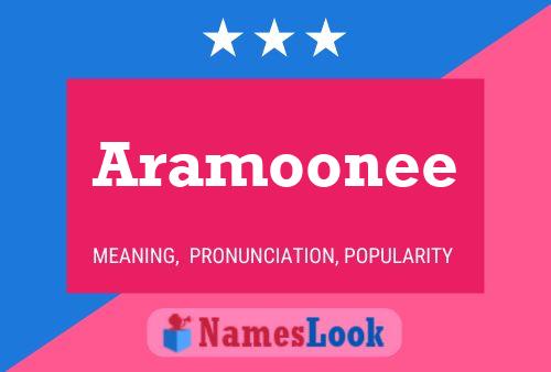 Aramoonee 名字海报