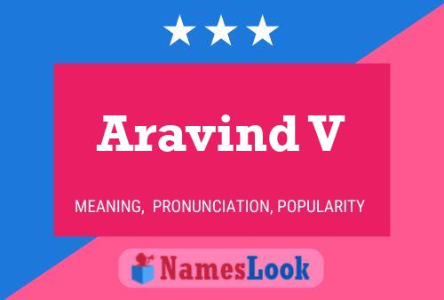 Aravind V 名字海报