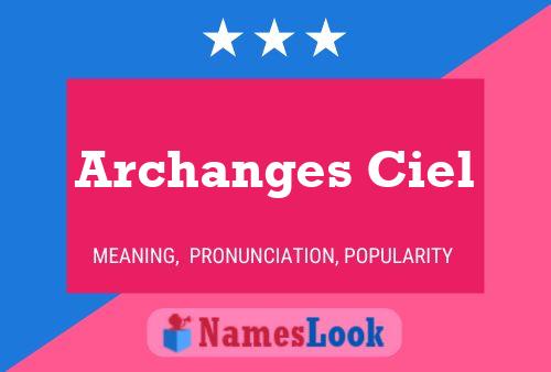 Archanges Ciel 名字海报