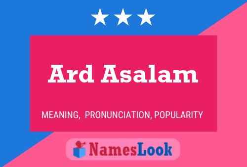 Ard Asalam 名字海报