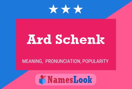 Ard Schenk 名字海报