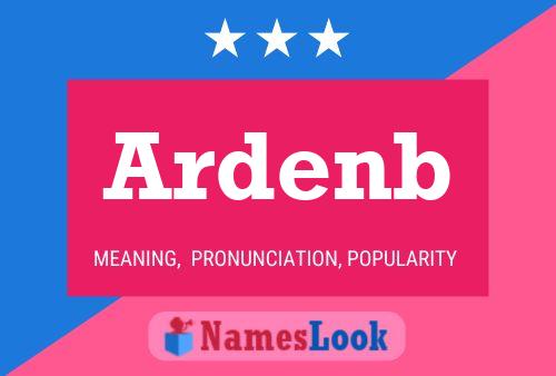 Ardenb 名字海报