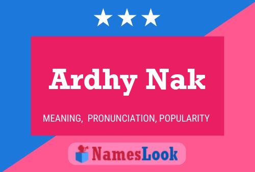 Ardhy Nak 名字海报