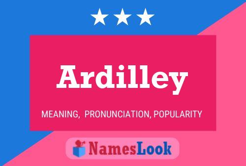 Ardilley 名字海报