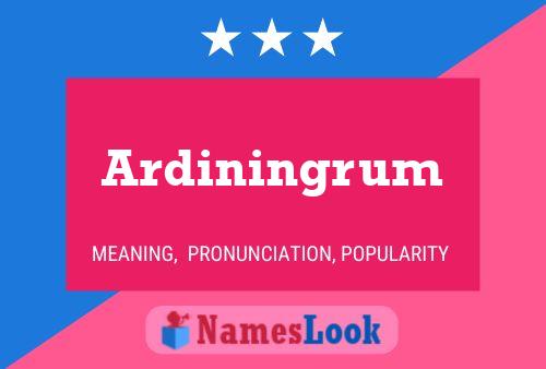 Ardiningrum 名字海报