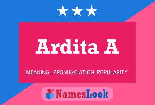 Ardita A 名字海报