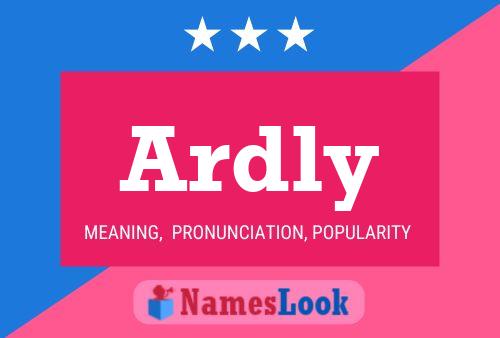 Ardly 名字海报