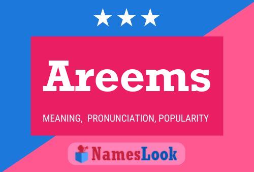 Areems 名字海报