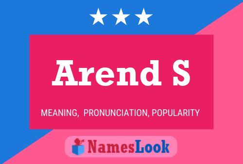 Arend S 名字海报