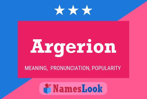 Argerion 名字海报