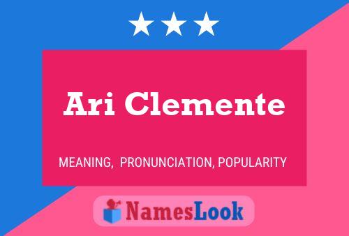 Ari Clemente 名字海报