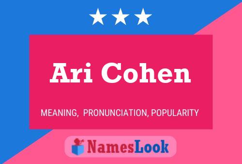 Ari Cohen 名字海报