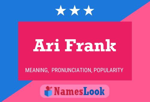 Ari Frank 名字海报