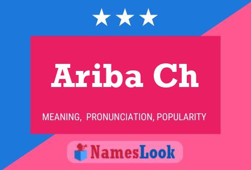 Ariba Ch 名字海报