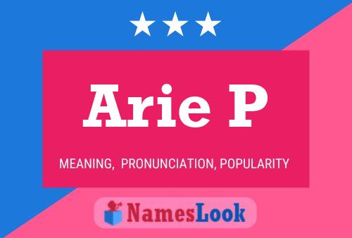 Arie P 名字海报