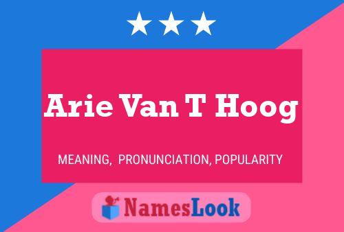 Arie Van T Hoog 名字海报