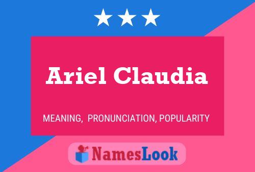 Ariel Claudia 名字海报